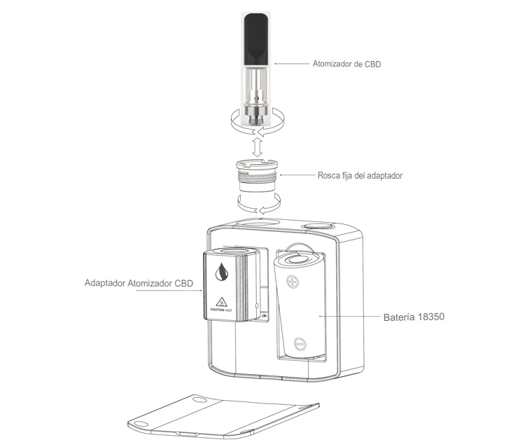 vaporizador para aceites pluma