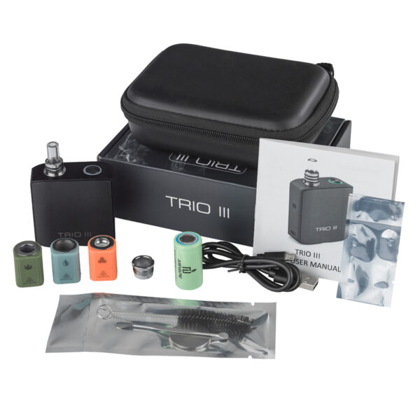 Trio III Kit Original 3 en 1 de hierba seca cera y aceite grueso Herbal Mod