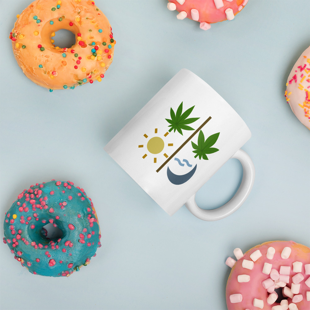 white glossy mug white 11 oz donuts 652eef9a14885